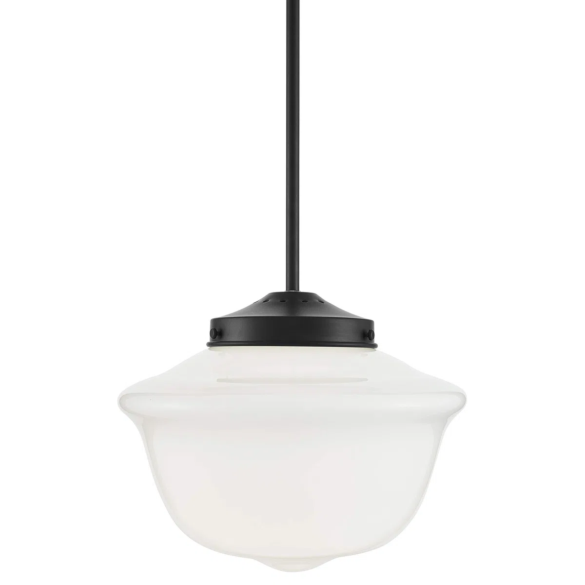 Lavagna Pendelleuchte mit LED Edison Leuchtmittel inklusive. Milk Glass Schwarz