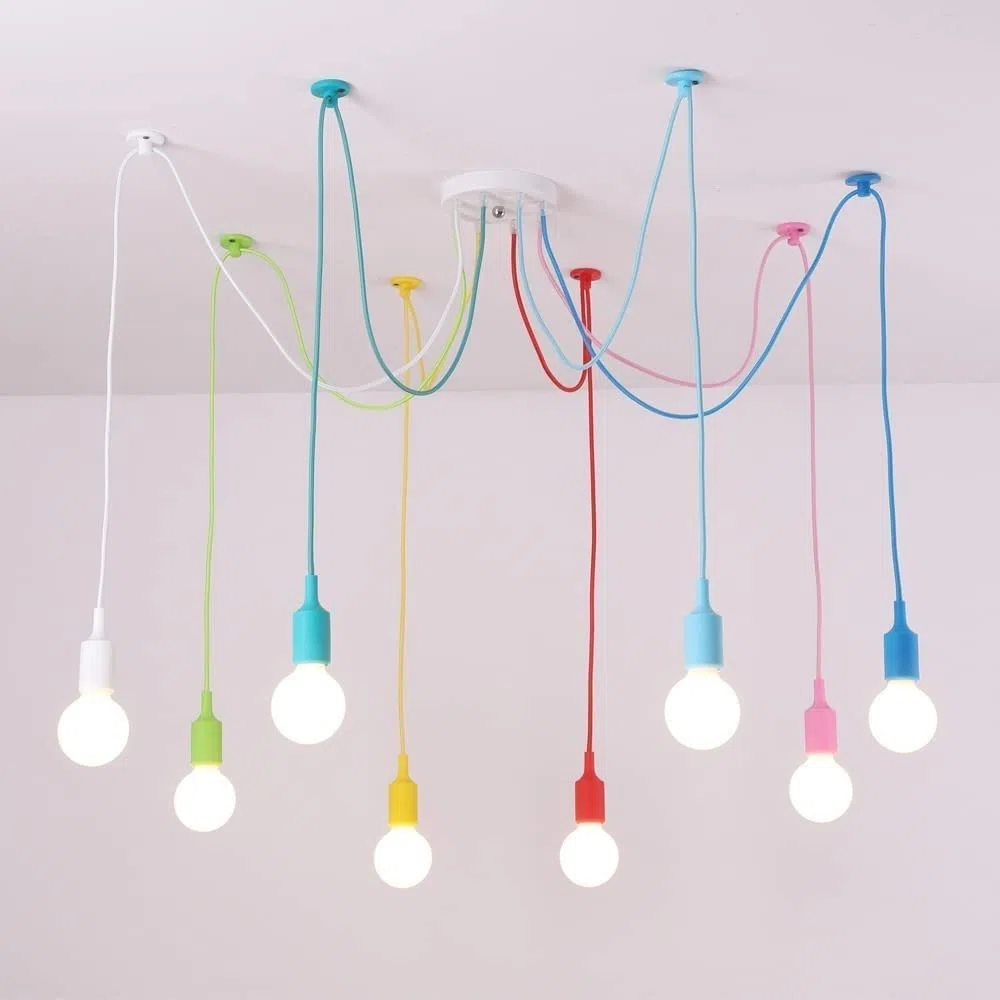 Luces de araña DIY Lámpara de techo colgante de Kit de iluminación Accesorios Estilo Vintage Industrial Moderno para cocina Casa de Campo Sala de estar (CADA Una co