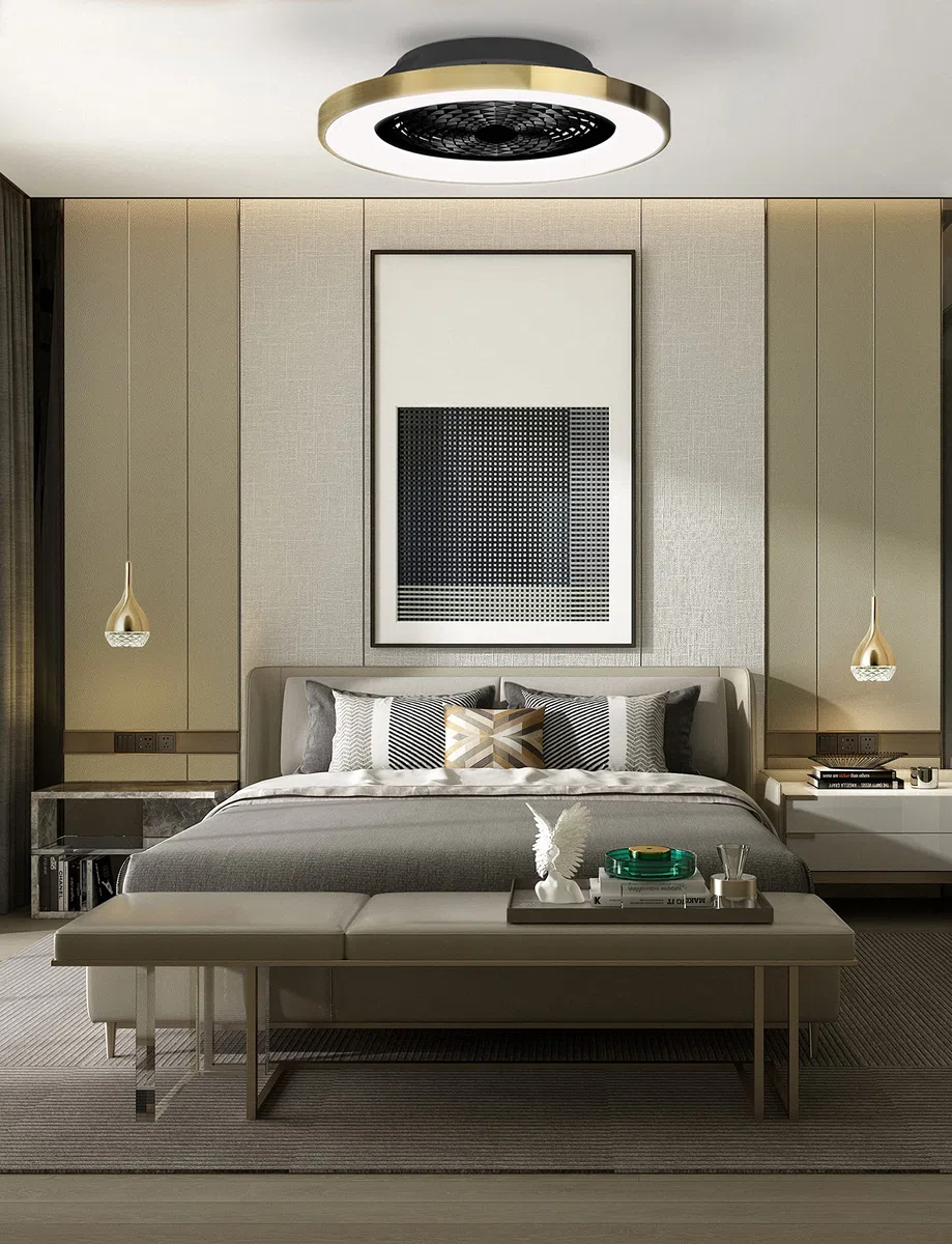 Mantra Tibet LED Ventilatore e Plafone da Soffitto Gestito Da APP Amazon Alexa Google Home By José ignacio Ballester - Bianco