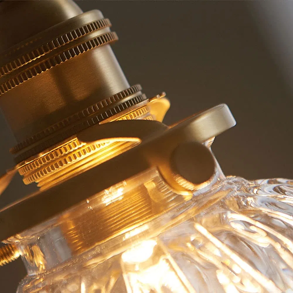 Lámpara colgante Retro con Luces LED, pantalla de Cristal, lámpara colgante de techo Ajustable, adecuada para cocina, Isla, dormitorio y Sala de estar.