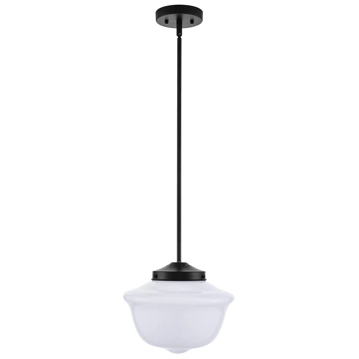 Lavagna Pendelleuchte mit LED Edison Leuchtmittel inklusive. Milk Glass Schwarz
