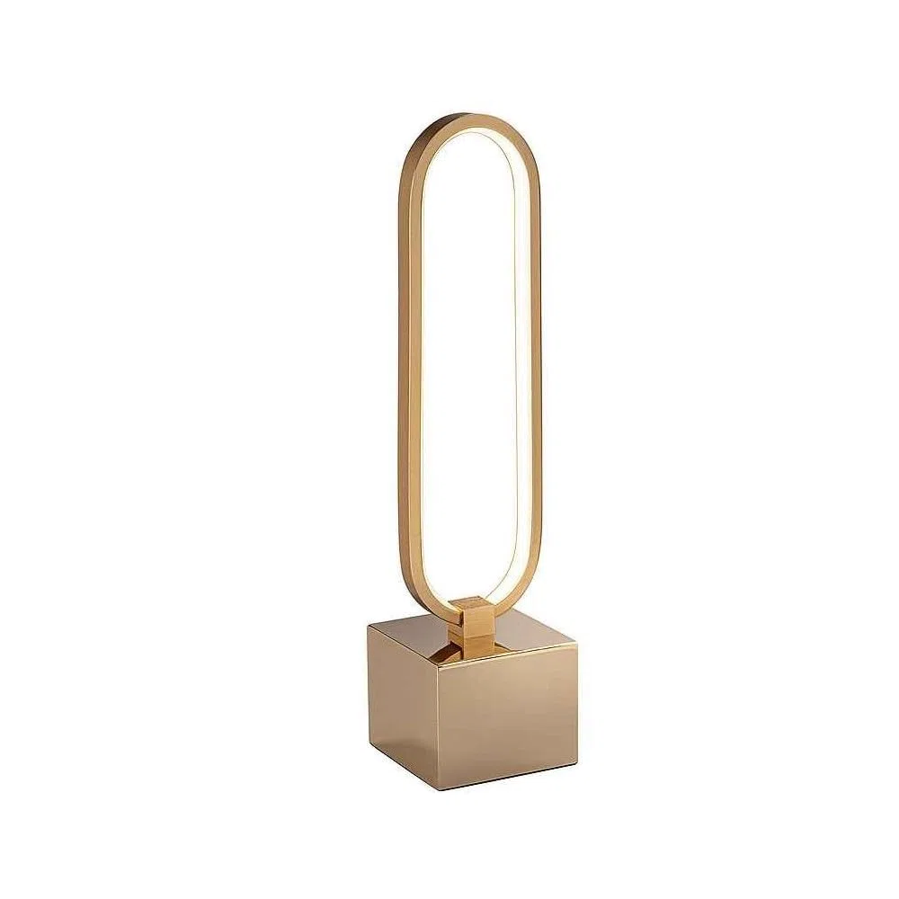 Novedad en Sobremesa led COLETTE dorada de Schuller