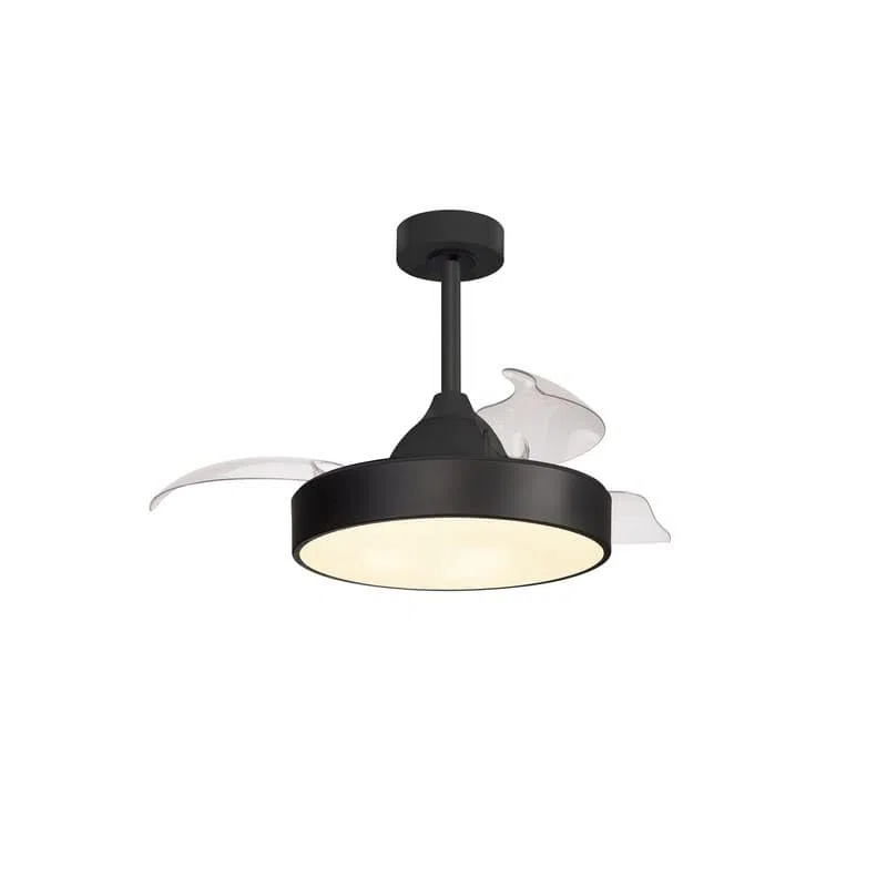 MANTRA - Ventilatore da soffitto LED ALASKA MINI 45W nero 2700K-5000K 2500LM
