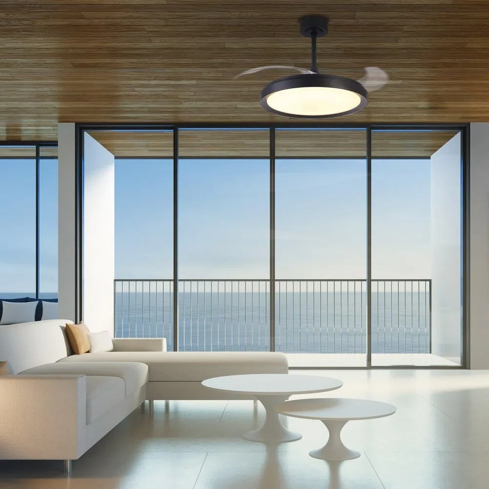 Mantra Iluminación Ventilatore da soffitto MISTRAL nero