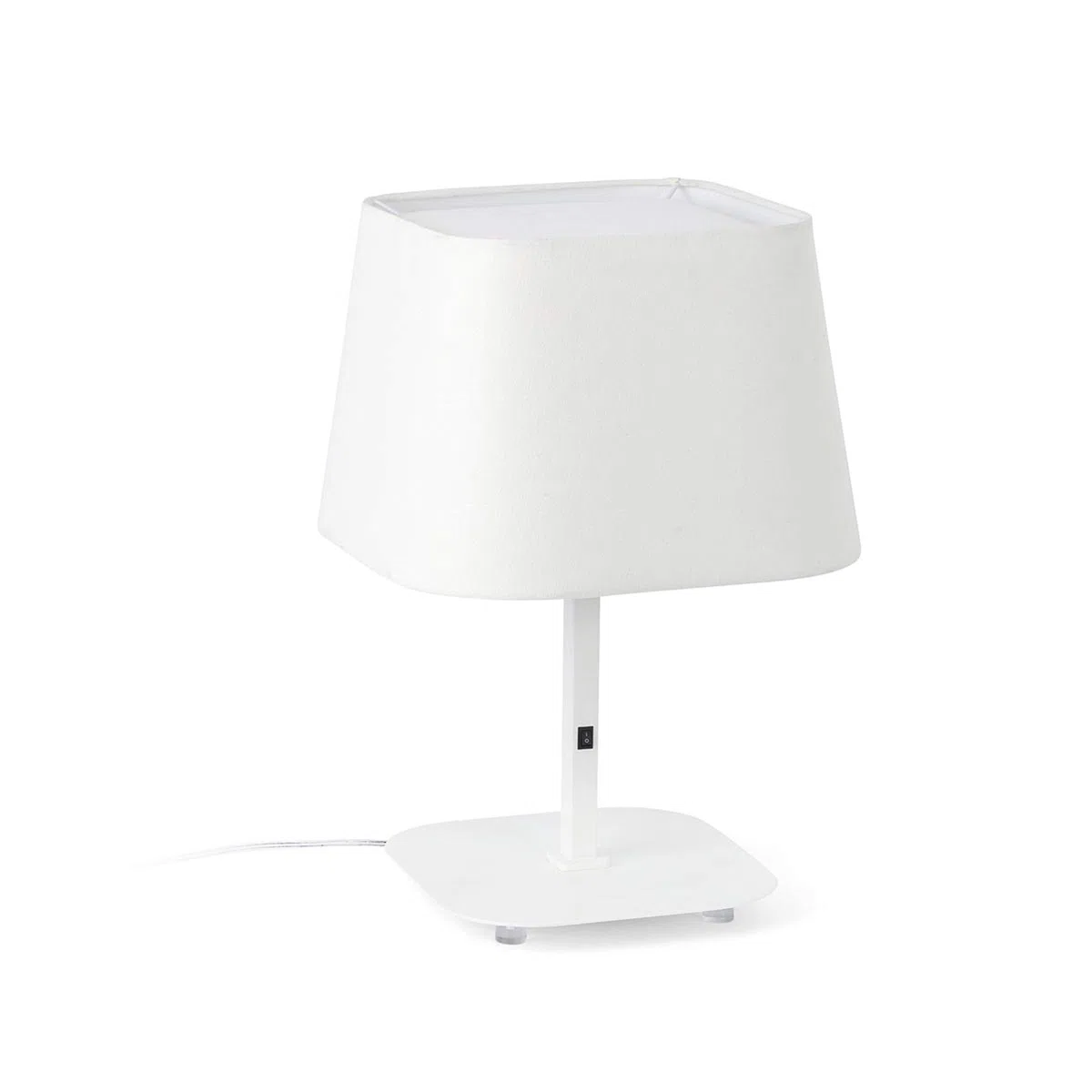 Sweet-Proiettore Barcellona 29954 Sobremesas e lampade da pavimento, 20W, metallo, protezione schermo, in tessuto, colore: bianco